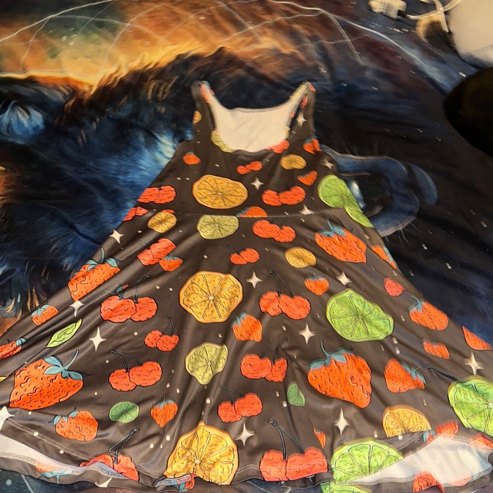 Halloween Fruit Pattern Dress